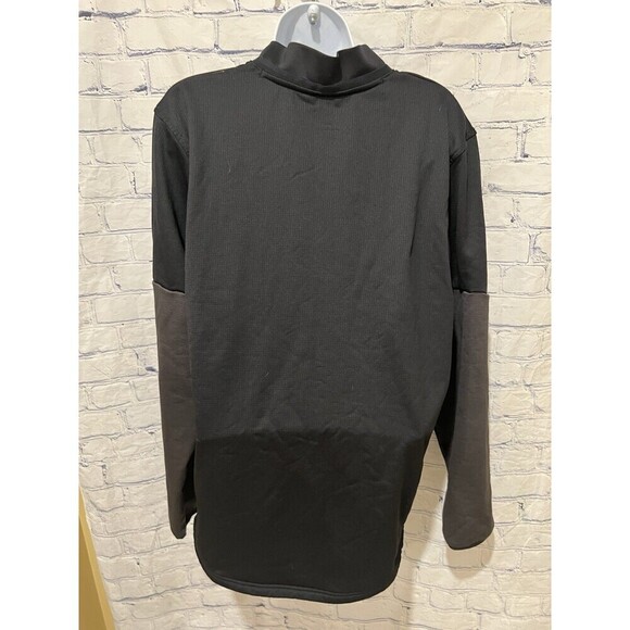 Under Armour 1/4 Zip Sweater Ladies Large Black Grey Pullover - Picture 4 of 6